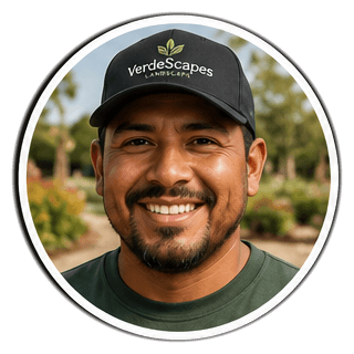 Crew member in the field