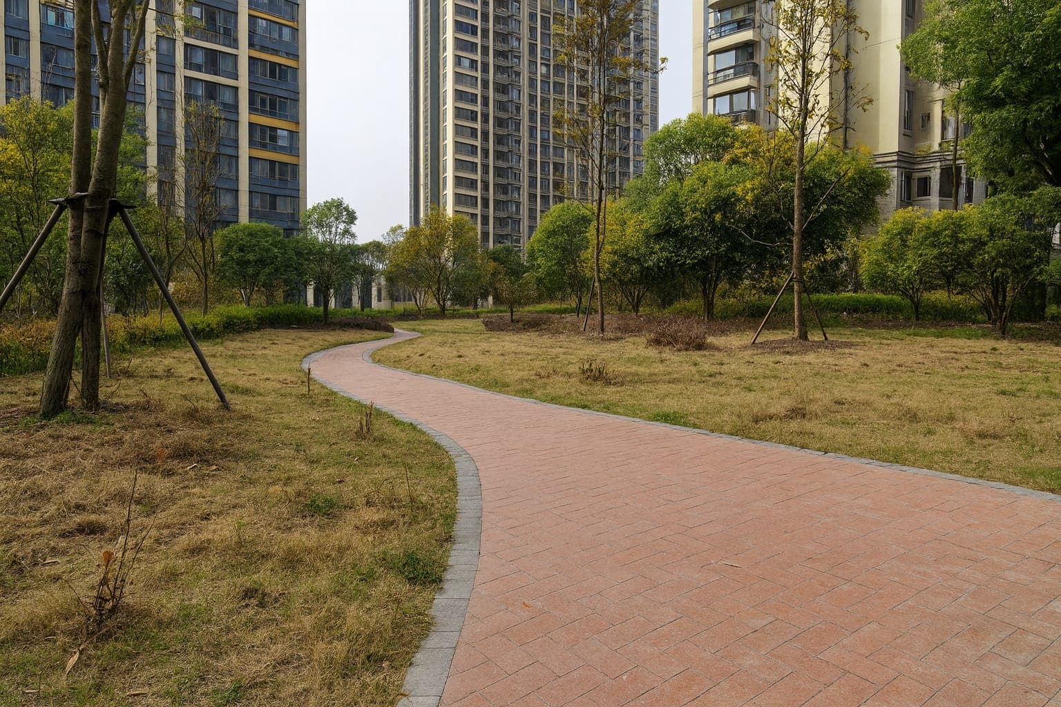 Before: the landscape bed as it is today