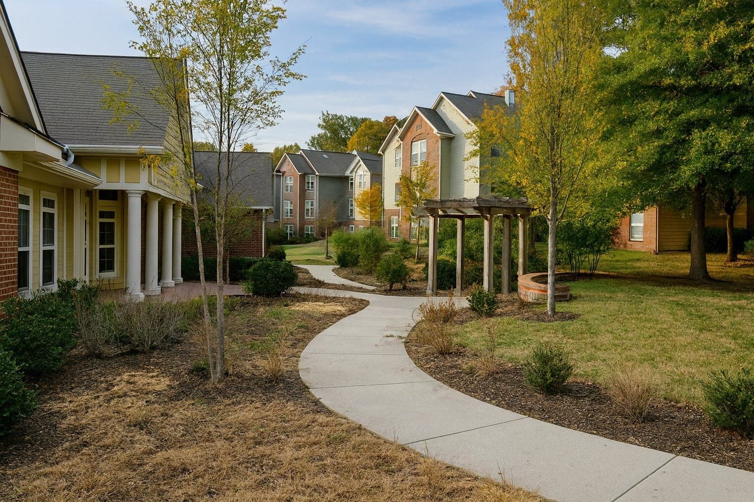 Before: the landscape bed as it is today